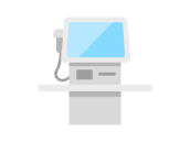 セルフレジのアイコンの無料イラスト｜透過PNG・商用利用OK