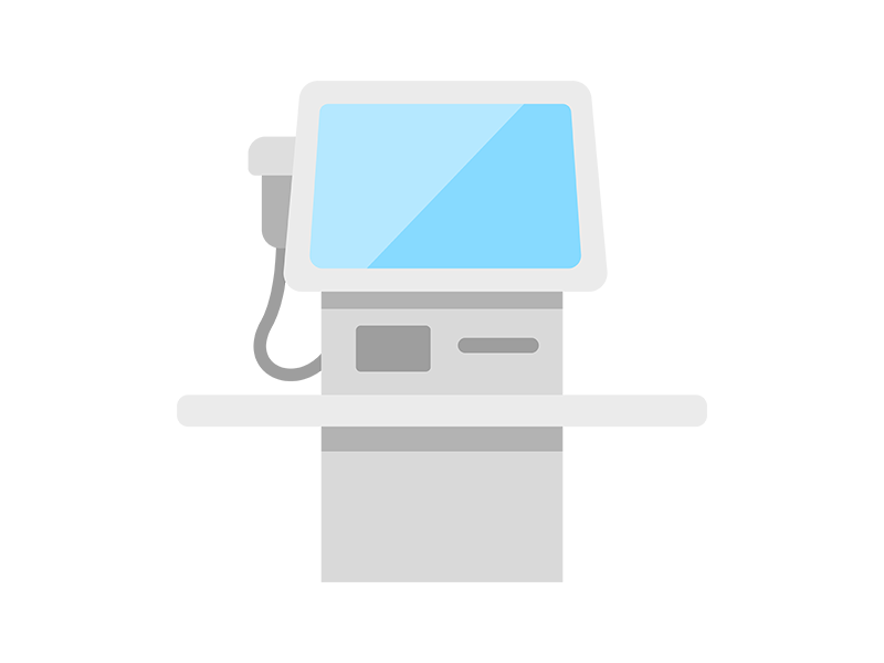 セルフレジのアイコンの無料イラスト｜透過PNG・商用利用OK