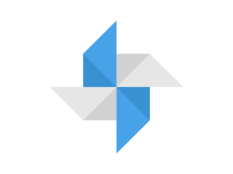 折り紙で作った、風車のアイコンの無料イラスト｜透過PNG・商用利用OK