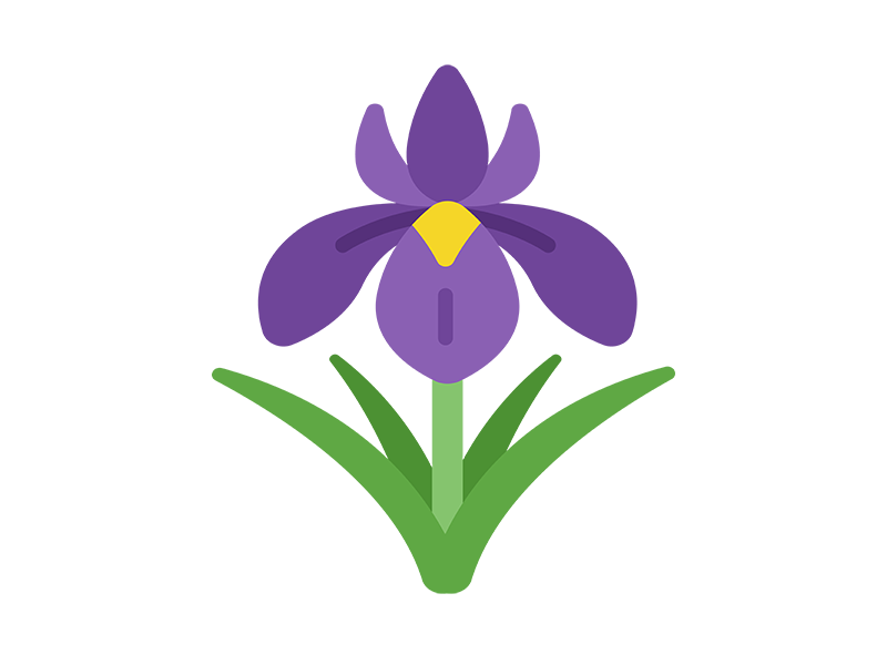 菖蒲の花のアイコンの無料イラスト｜透過PNG・商用利用OK