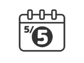 こどもの日のカレンダーのアイコン（線画）の無料イラスト｜透過PNG・商用利用OK