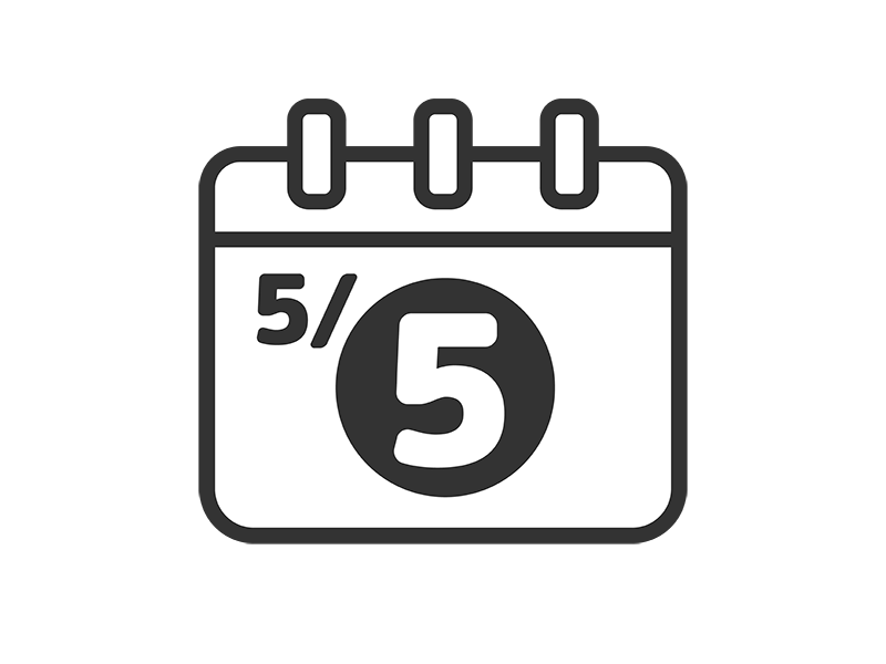 Free illustration of Children's Day calendar icon (line drawing)