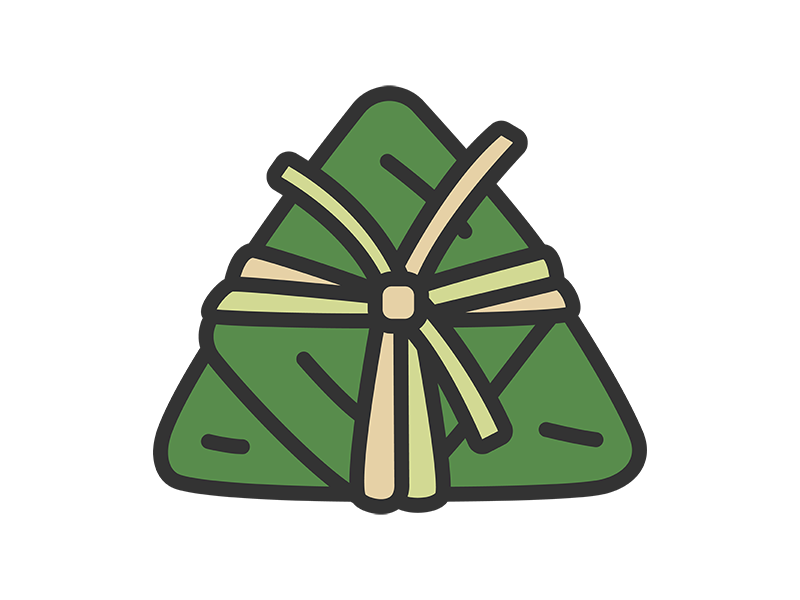 Free illustration of Chimaki icon (line drawing color)