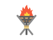 かがり火のアイコンの無料イラスト｜透過PNG・商用利用OK