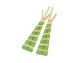 こどもの日の「ちまき」のアイコンの無料イラスト｜透過PNG・商用利用OK