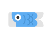 鯉のぼりの子鯉のアイコンの無料イラスト｜透過PNG・商用利用OK