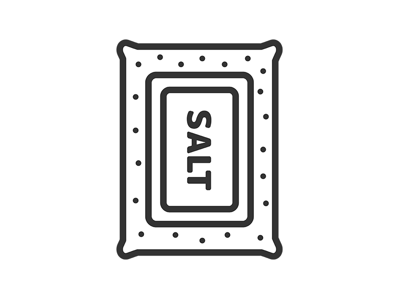 バックに入った、塩のアイコン（線画）の無料イラスト｜透過PNG・商用利用OK