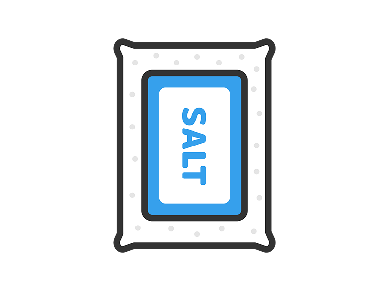 バックに入った、塩のアイコン（線画カラー）の無料イラスト｜透過PNG・商用利用OK