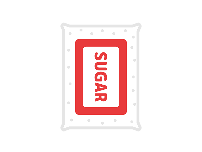 バックに入った、砂糖のアイコンの無料イラスト｜透過PNG・商用利用OK