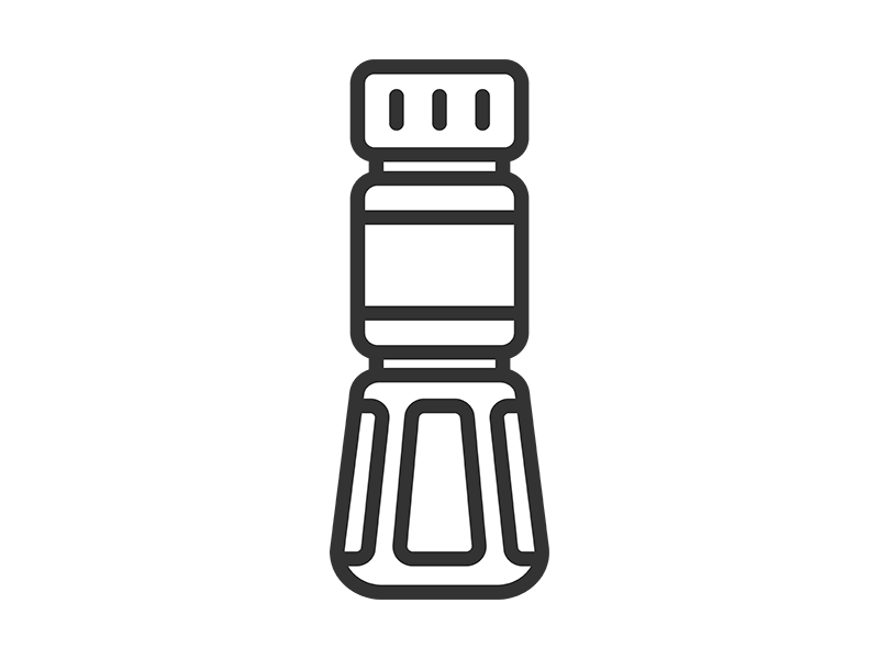 Free illustration of bottle icon (line drawing) containing sauce