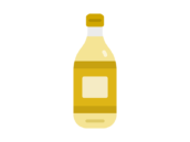 酢が入った、瓶のアイコンの無料イラスト｜透過PNG・商用利用OK