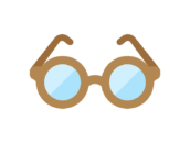 老眼鏡のアイコンの無料イラスト｜透過PNG・商用利用OK