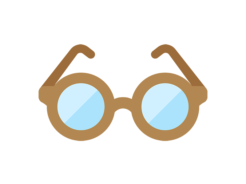 老眼鏡のアイコンの無料イラスト｜透過PNG・商用利用OK