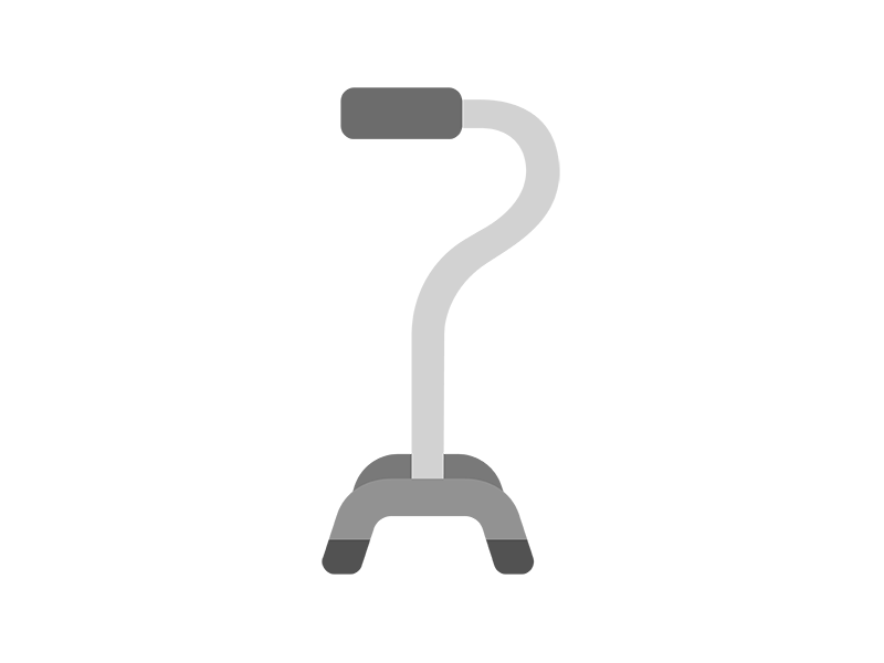 4点杖のアイコンの無料イラスト｜透過PNG・商用利用OK