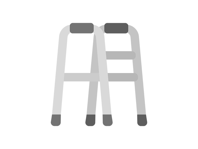 歩行器のアイコンの無料イラスト｜透過PNG・商用利用OK
