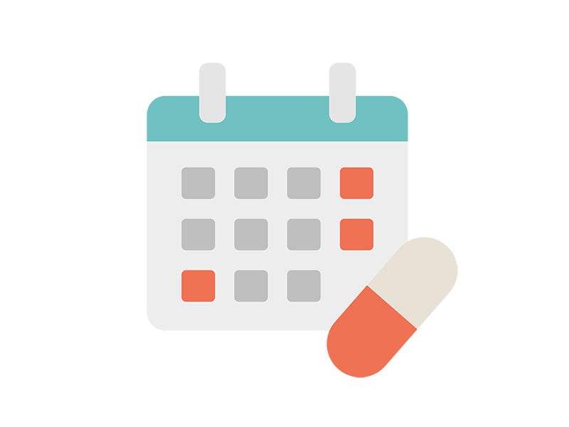 Free illustration of medicine calendar icon