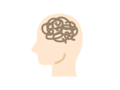 モヤがかかった、頭のアイコンの無料イラスト｜透過PNG・商用利用OK