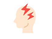 頭痛がする、頭のアイコンの無料イラスト｜透過PNG・商用利用OK