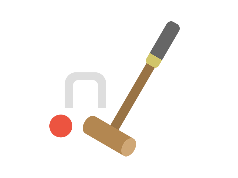 ゲートボールのアイコンの無料イラスト｜透過PNG・商用利用OK