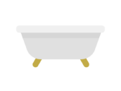 バスタブのアイコンの無料イラスト｜透過PNG・商用利用OK