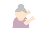 女性介護のアイコンの無料イラスト｜透過PNG・商用利用OK