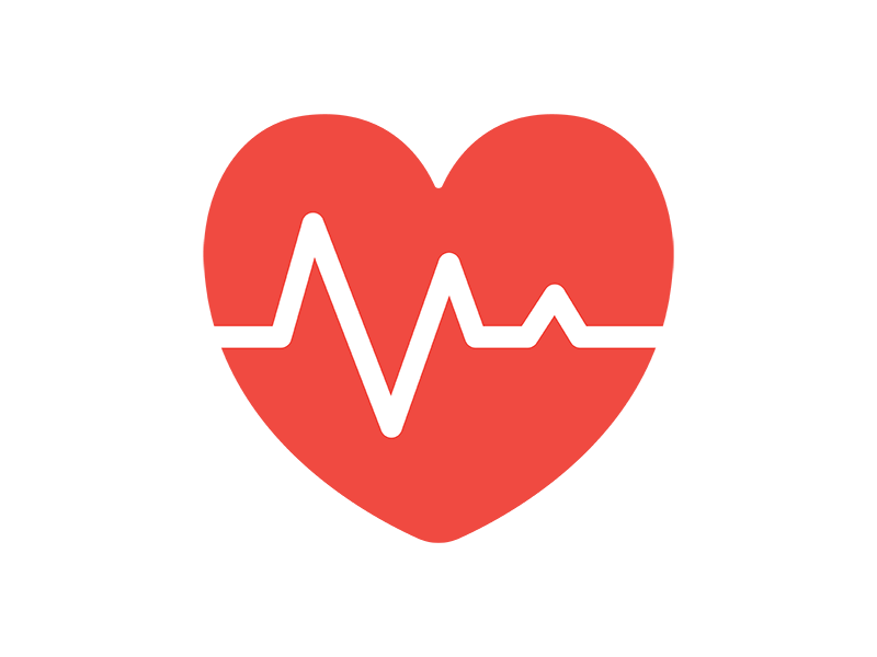 Free illustration of electrocardiogram and heart medical icon