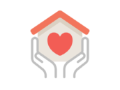 住宅の見守りアイコンの無料イラスト｜透過PNG・商用利用OK