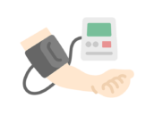 血圧を測定する人のアイコンの無料イラスト｜透過PNG・商用利用OK