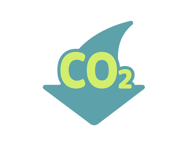 CO2削減のアイコンの無料イラスト｜透過PNG・商用利用OK