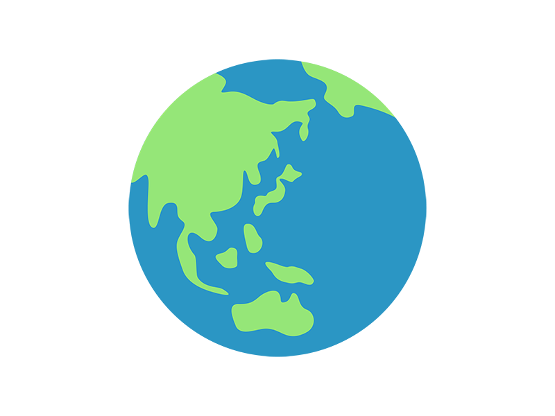 地球のアイコンの無料イラスト｜透過PNG・商用利用OK