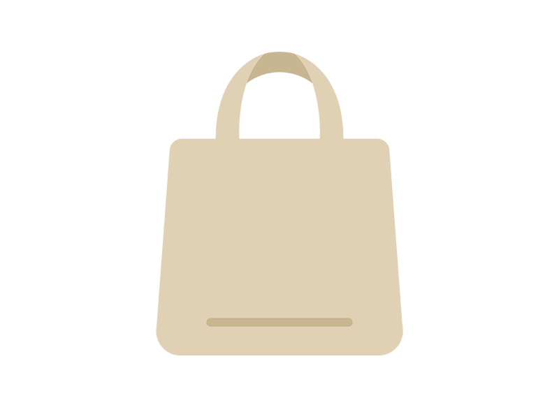 トートバッグのアイコンの無料イラスト｜透過PNG・商用利用OK