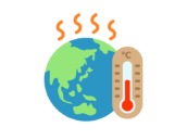 地球温暖化のアイコンの無料イラスト｜透過PNG・商用利用OK