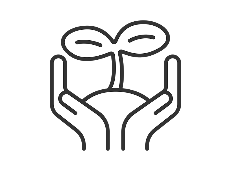 Free illustrations of environmental conservation and protection icons (line drawings)