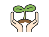 環境保全・保護のアイコン（線画カラー）の無料イラスト｜透過PNG・商用利用OK