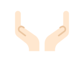 受け止める手のアイコンの無料イラスト｜透過PNG・商用利用OK