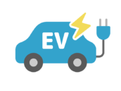 EV自動車のアイコンの無料イラスト｜透過PNG・商用利用OK