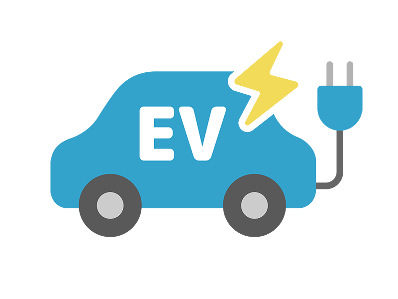 Free illustration of EV car icon