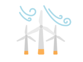 風力発電のアイコンの無料イラスト｜透過PNG・商用利用OK