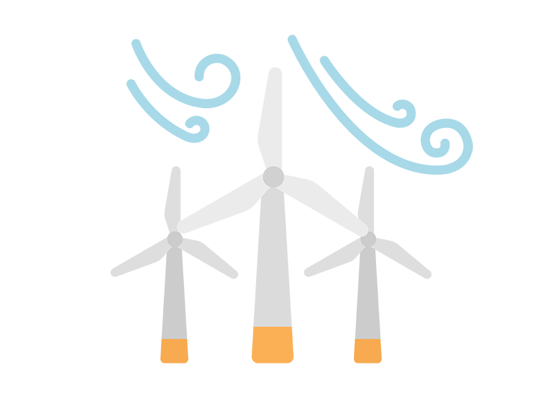 Free illustration of wind power icon