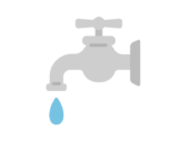 蛇口から出る、水のアイコンの無料イラスト｜透過PNG・商用利用OK