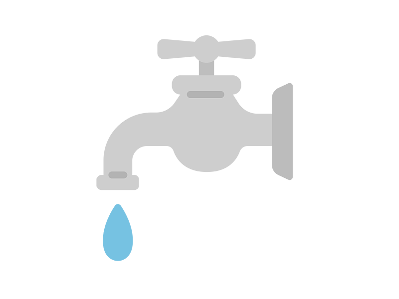 Free illustration of water icon coming out of faucet