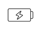 バッテリーのアイコン（線画）の無料イラスト｜透過PNG・商用利用OK