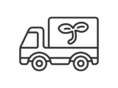 エコトラックのアイコン（線画）の無料イラスト｜透過PNG・商用利用OK