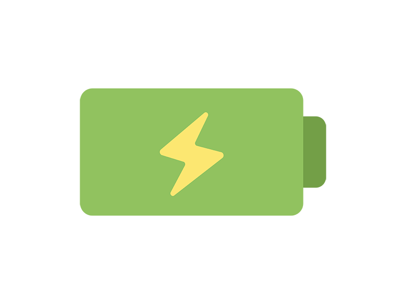 バッテリーのアイコンの無料イラスト｜透過PNG・商用利用OK