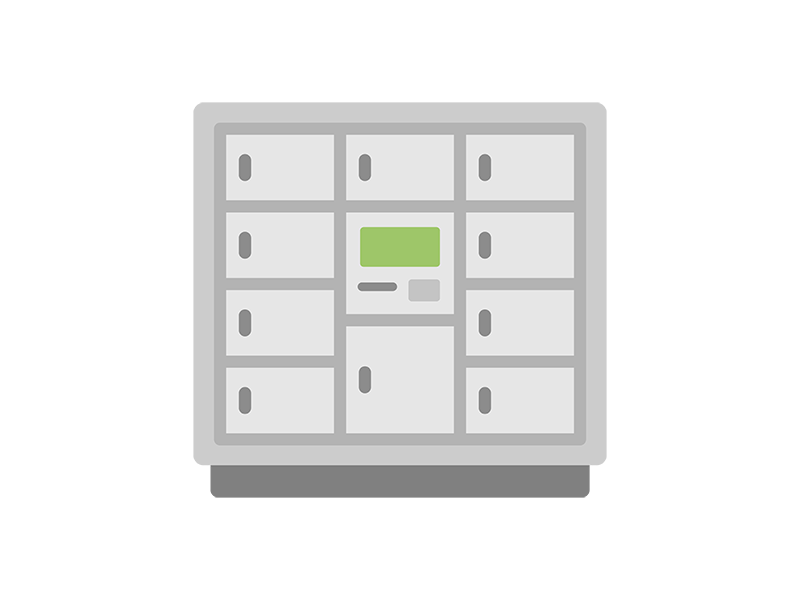 Free illustration of smart locker icon