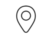 マップピンのアイコン（線画）の無料イラスト｜透過PNG・商用利用OK