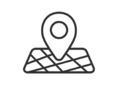 地図上のマップピンのアイコン（線画）の無料イラスト｜透過PNG・商用利用OK