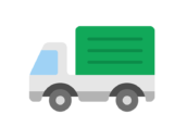 シンプルなトラックのアイコンの無料イラスト｜透過PNG・商用利用OK