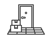 置き配のアイコン（線画）の無料イラスト｜透過PNG・商用利用OK