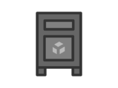 宅配ボックスのアイコン（線画カラー）の無料イラスト｜透過PNG・商用利用OK